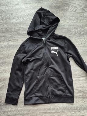 Puma Black Hoodie with White Logo